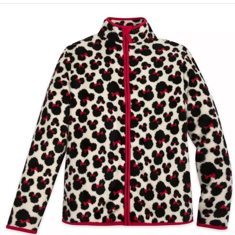Minnie Mouse Zip Fleece Jacket for Adults